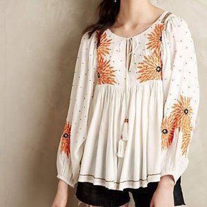 Anthropologie Maeve Peasant Top, small, Great cond